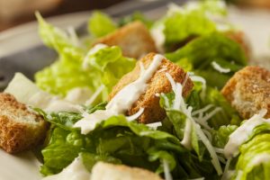 Healthy Green Organic Caesar Salad