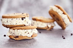 Chocolate Chip Ice Cream Cookie Sandwiches