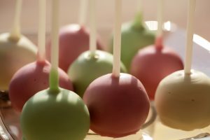 Delicious colorful cake pops