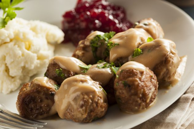 Homemade Swedish Meatballs with Cream Sauce