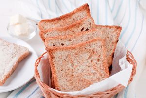 toast with a crust on the table