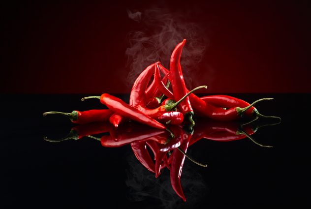 beam of red chilli pepper chili