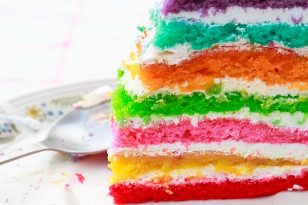 Rainbow layer cake