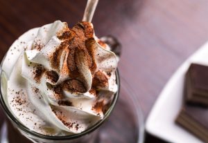 Milkshake with whole cookie and crumbs