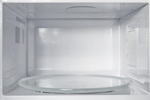 Inside of the microwave oven