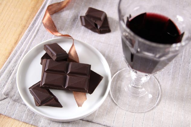 red wine chocolate