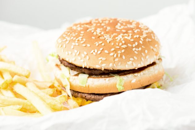 Double burger from McDonalds