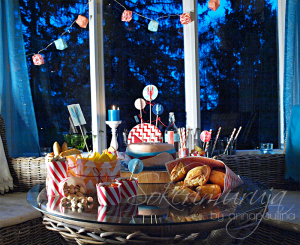 Rapurallaa! Pienten rapujuhlien myöhäinen jälkkäri- ja snacks-pöytä. Thumbnail for 54056