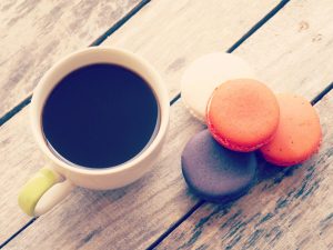 coffee macarons macaroons