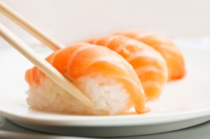 sushi nigiri salmon fish