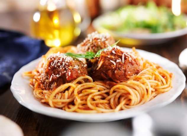 meatball pasta spaghetti