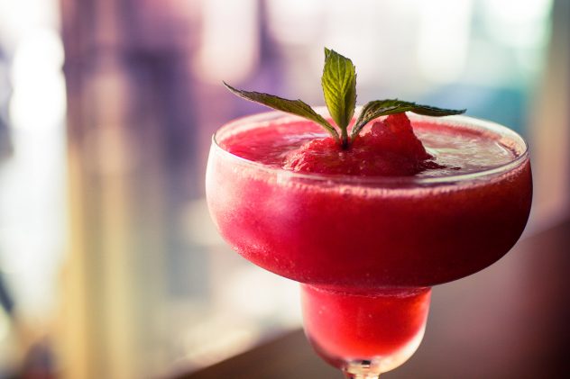 Frozen Strawberry Daiquiri cocktail alcohol