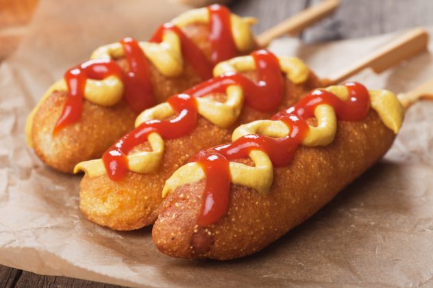 sausage fried corndog