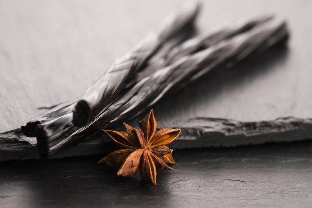 Licorice candy with star anise