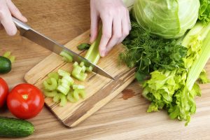 celery vegetables cut chop cooking