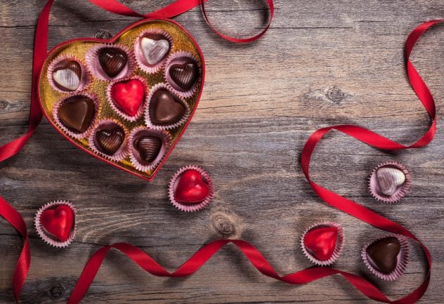 chocolate heart valentine’s valentine