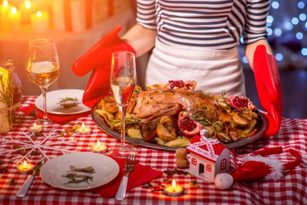 christmas dinner meal