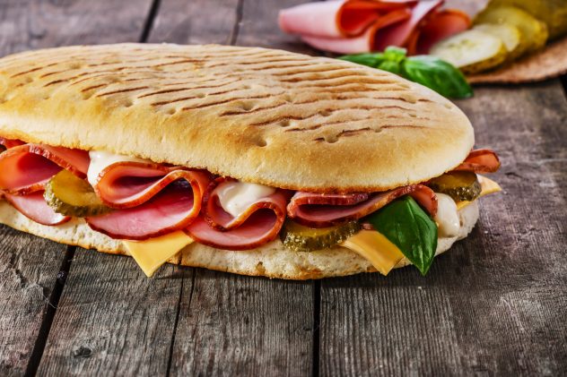 panini ham bread toast