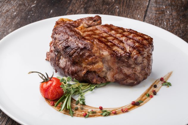 Grilled beef steak