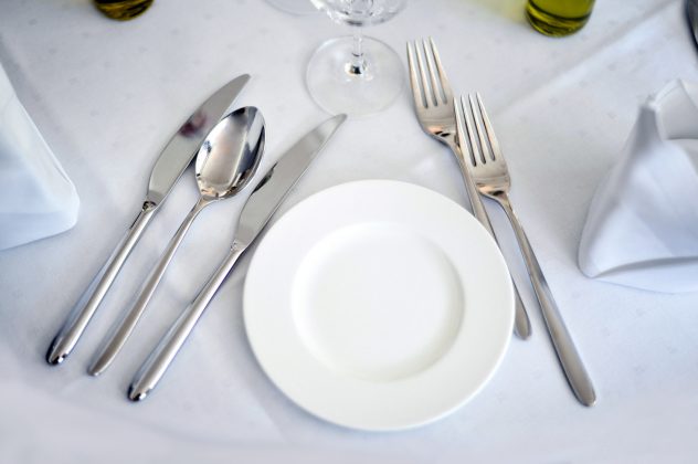 plate fork knife spoon