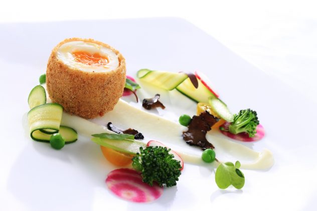 healthy food fine dining gourmet plate meal restaurant