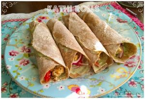 Tuliset intialaiset, kanatäytteiset rullat ’Kathi rolls’ Thumbnail for 76858