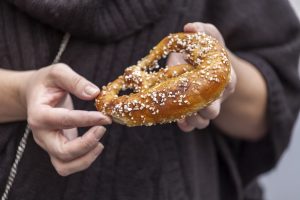 pretzel sweet sugar treat eat crave