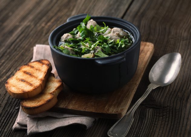 Soup with meatballs