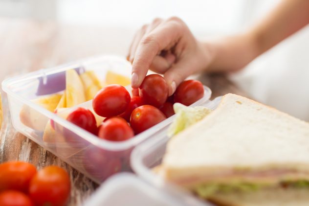 tomato cherry toast sandwich lunch box