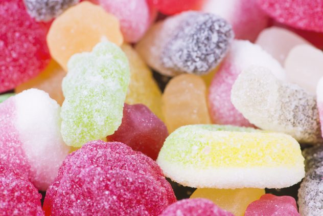 Closeup of candy sugar sweet