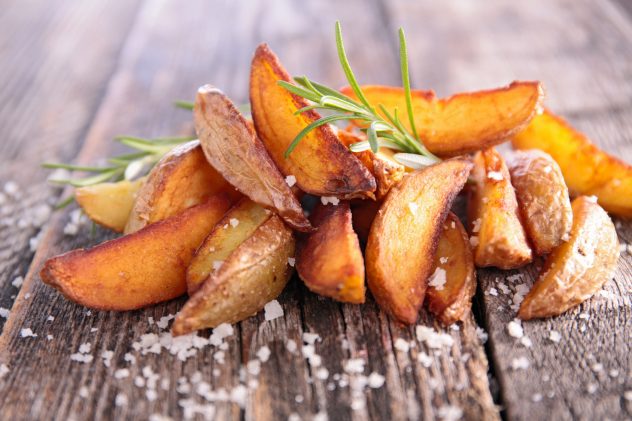 rustic potato wedges potatoes