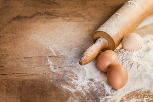 baking eggs rolling pin