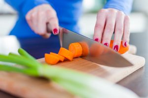 chop carrot vegetables