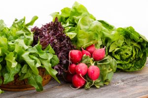 Healthy fresh salad ingredients