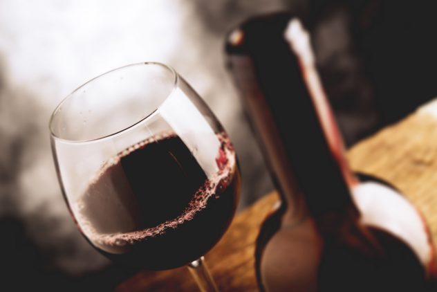 fine wine – tilt shift selective focus effect photo