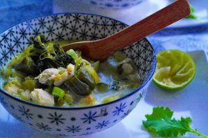 Kevään vihreä Currykanakeitto vihanneksilla Thumbnail for 125364