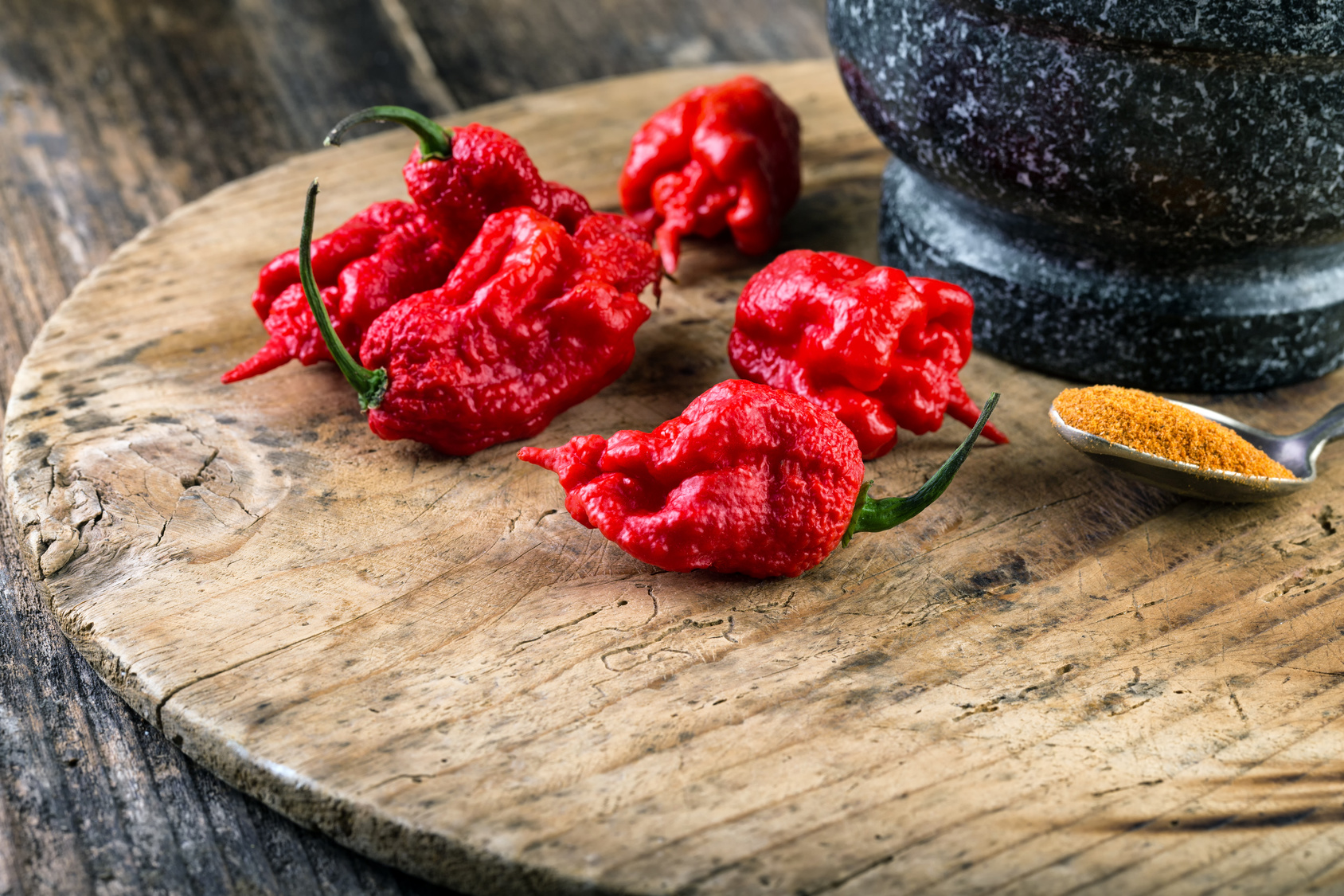 very strongly hot pepper Carolina Reaper