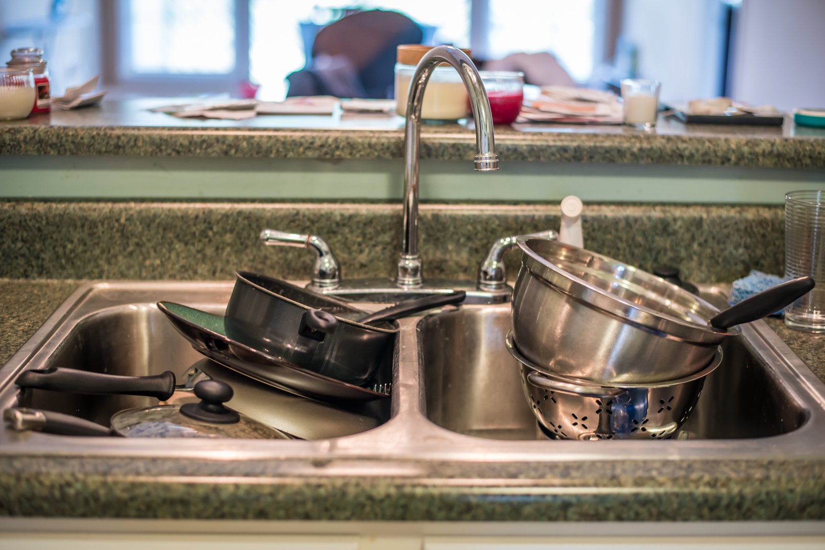 Sink of Dirty Dishes