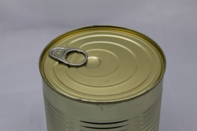 Soup Tin Can Metal Gold Canning Stew Made A
