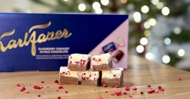 vadelmajogurttisuklaa-fudge