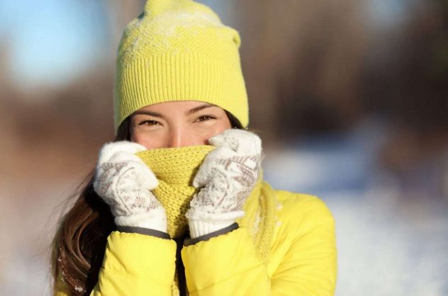 ihon suojaus pakkasella