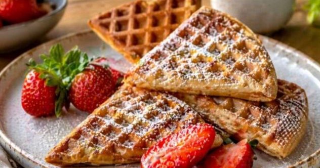 nutella-mansikkavohvelit