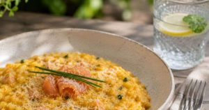 kirjolohirisotto