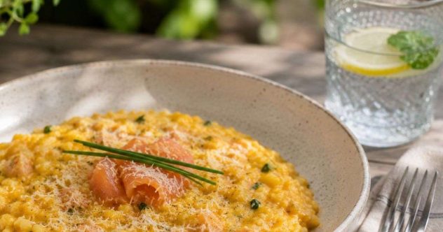 kirjolohirisotto
