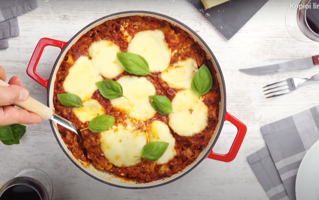 yhden padan lasagne